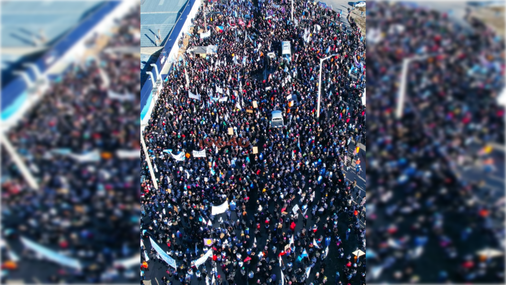 Contundente paro general en Tierra del Fuego: Los trabajadores tienen que&nbsp;ganar